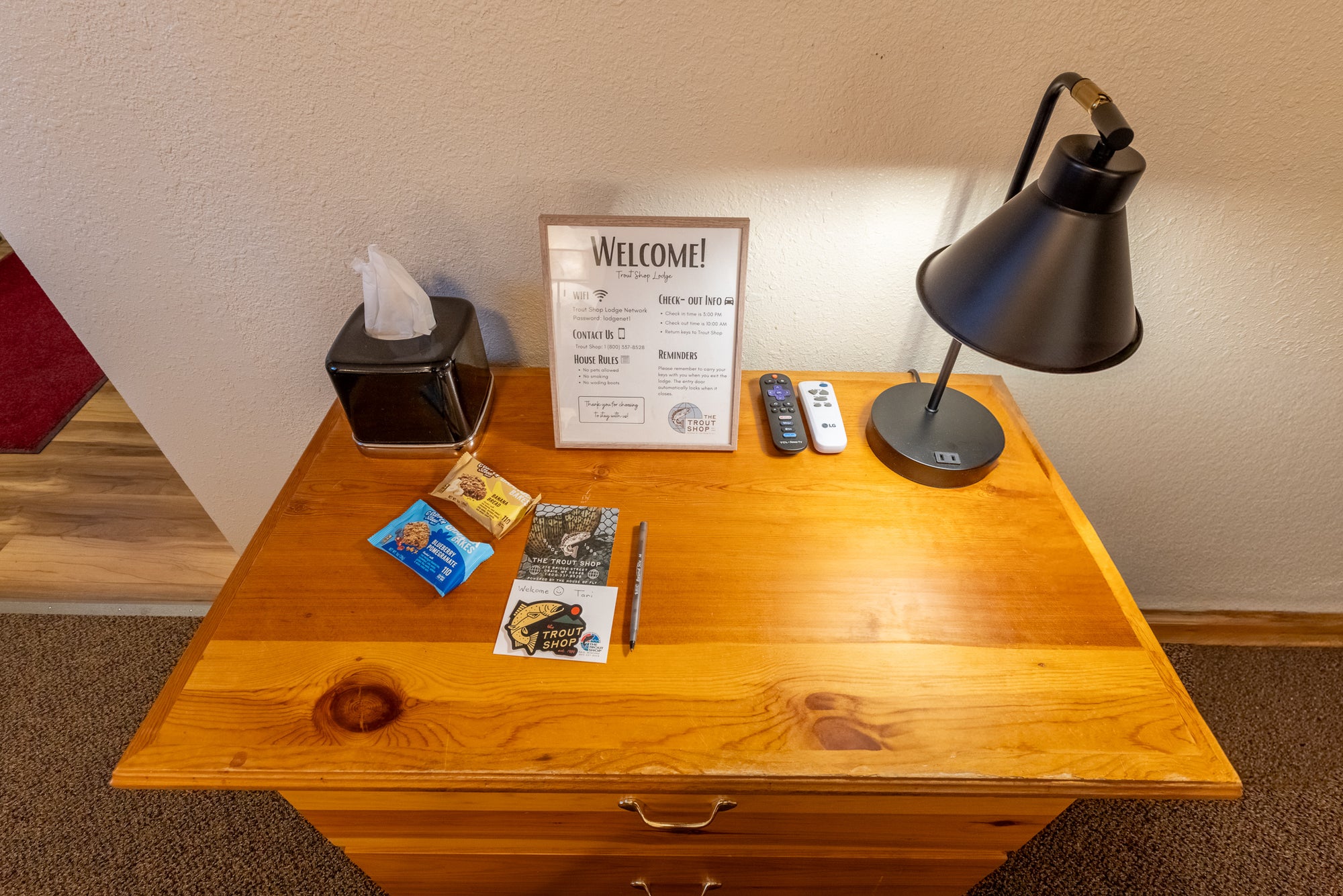 Trout Shop Lodge Room 